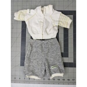 Coleco Cabbage Patch Kids Gray White Outfit Sweat Pants Shirt